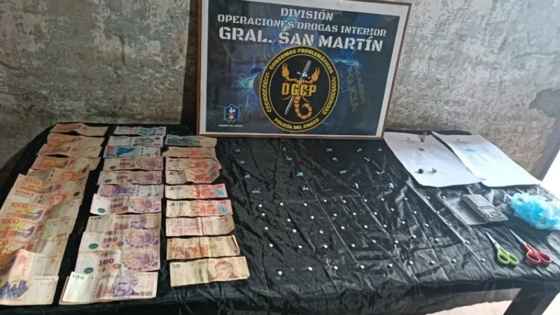 General San Martín: Allanaron un bunker de drogas, incautaron cocaína, marihuana y dinero