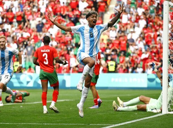 La Selección Argentina Sub-23 empató de manera agónica 2-2 ante Marruecos en el debut de los JJOO