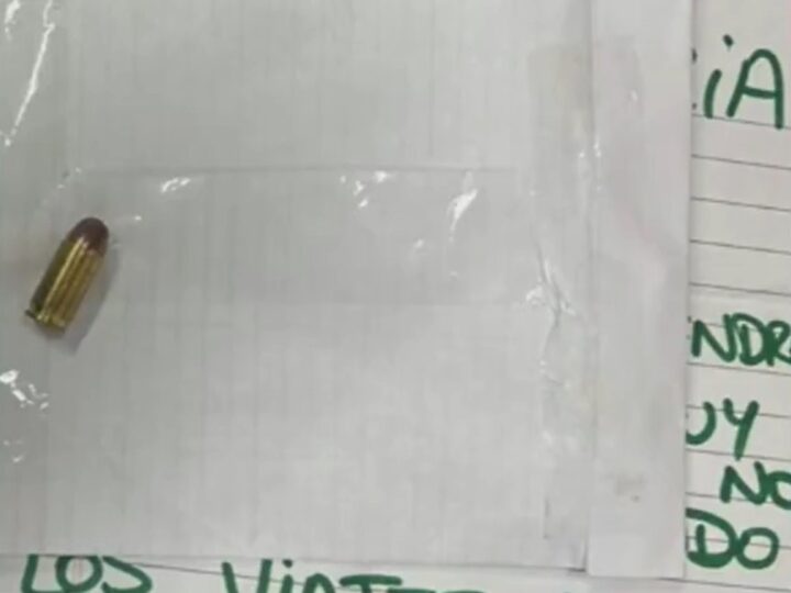 una bala y un mensaje para «suspender los viajes de egresados»